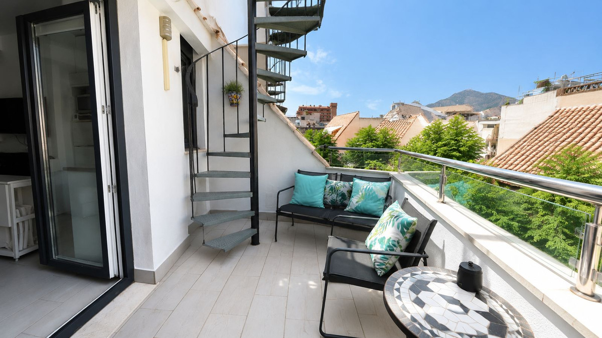 Furnished terrace at a CostaSpace property in Los Boliches