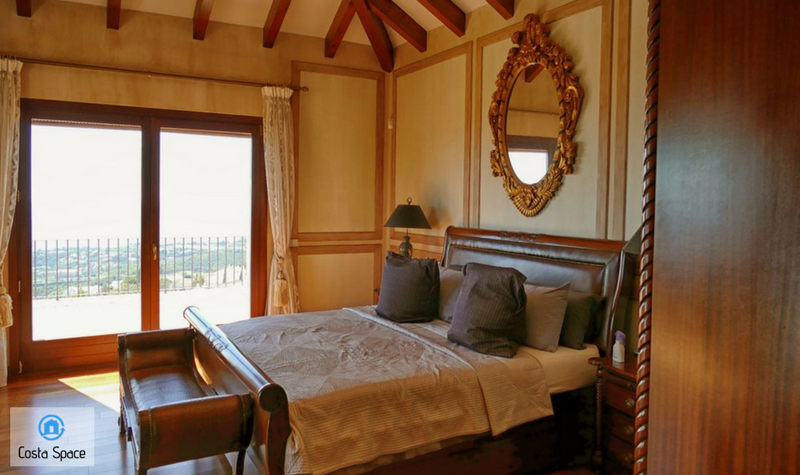 The luxury villa near Marbella has five bedrooms